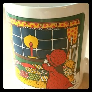Vintage Holly Hobbie -NOEL- Christmas Coffee Mug